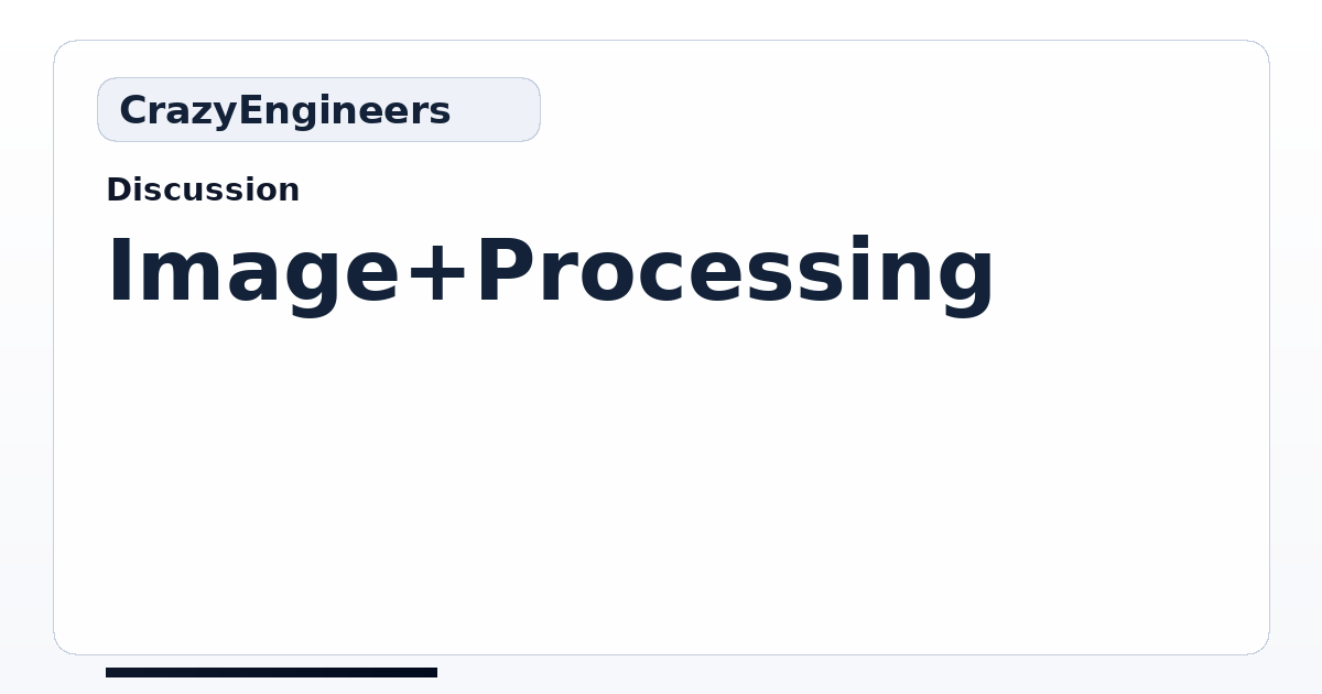 Image Processing | CrazyEngineers