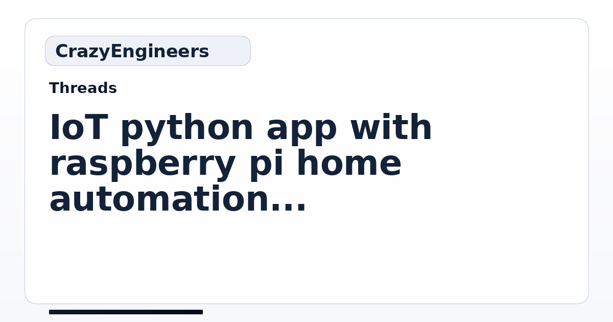 IoT python app with raspberry pi home automation using IBM bluemix ...