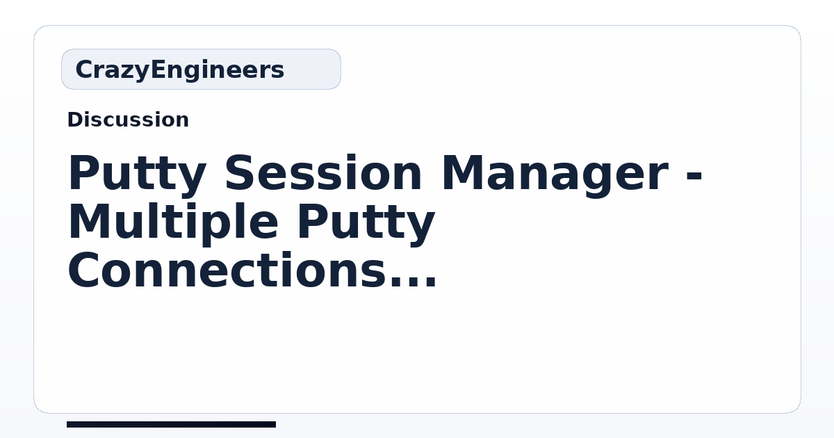 Putty Terminate Session Without Closing – OAPHT