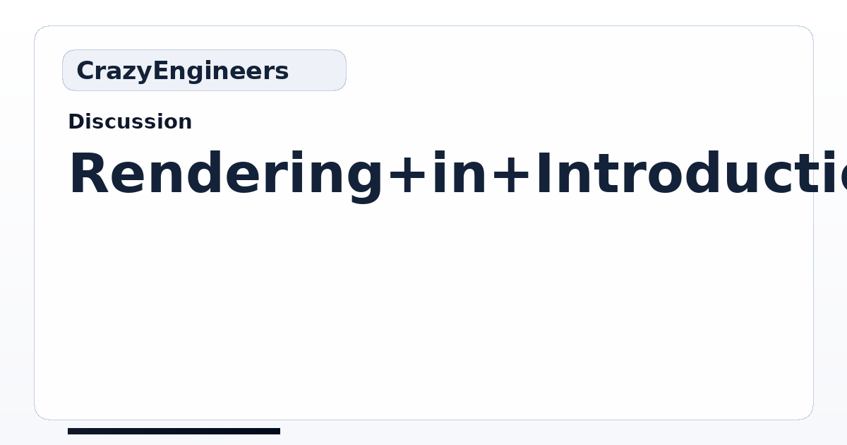 Rendering in Introduction to Computer Graphics Explained - Video ...