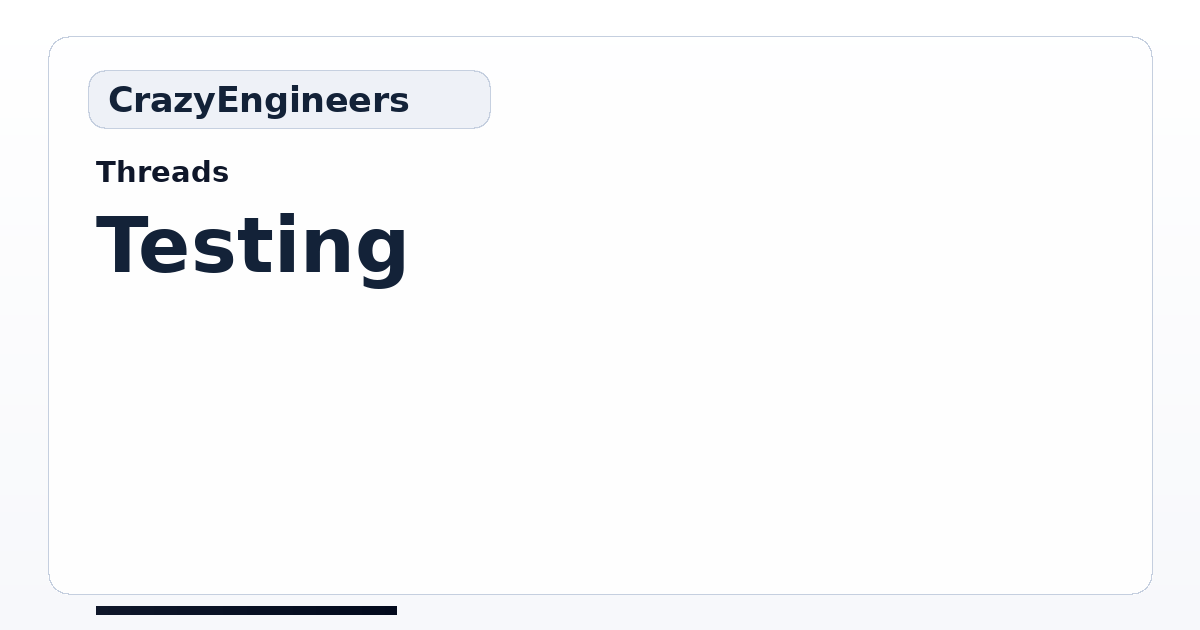 Testing | CrazyEngineers
