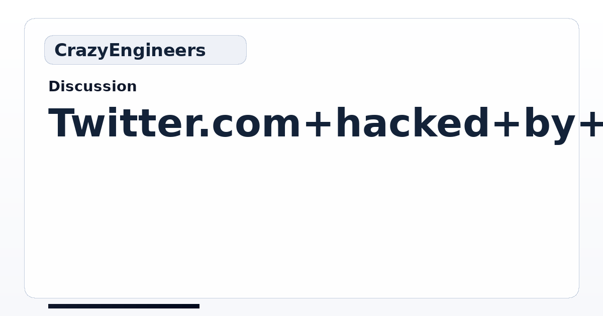 Twitter.com hacked by Iranian Cyber Army | CrazyEngineers