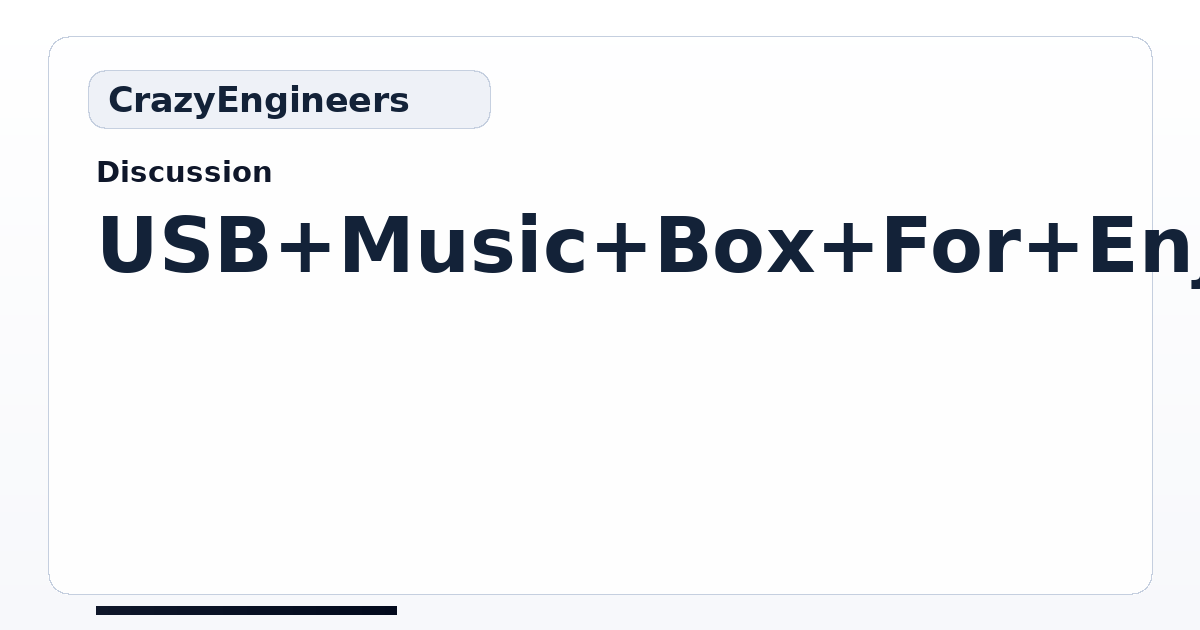 USB Music Box For Enjoying Old Ford Cars | CrazyEngineers