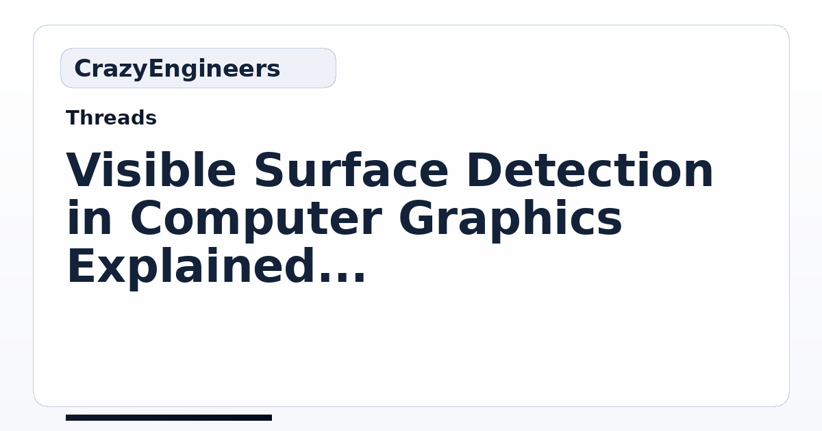 Visible Surface Detection in Computer Graphics Explained - Video ...