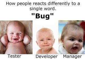 <p>The word bug and different emotions!!!</p>

