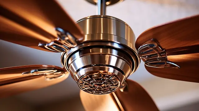 Why does ceiling fan rotate in anticlockwise direction and table fan in clockwise direction?